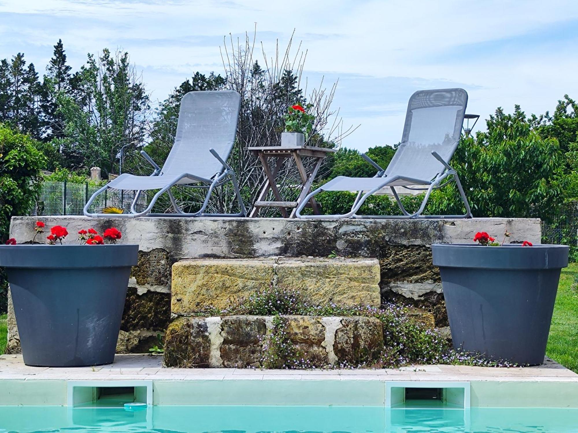 Jolie Villa Avec Piscine Dans Le St Emilionnais Sainte-Terre Luaran gambar